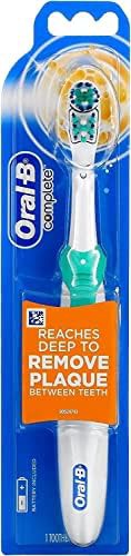 Complete deep clean battery powered travel toothbrush