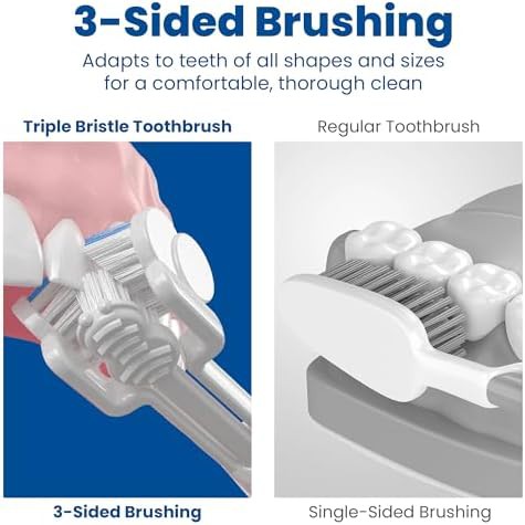 White original rechargeable three sided brush — photo 3