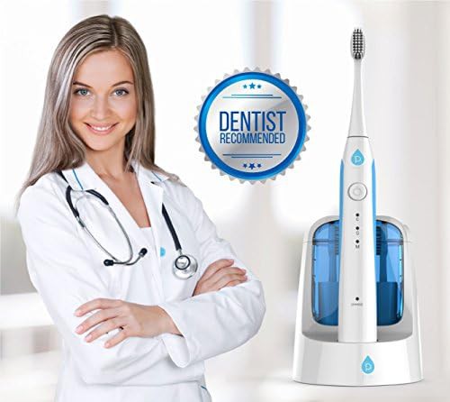White sonic toothbrush with twelve heads — photo 4