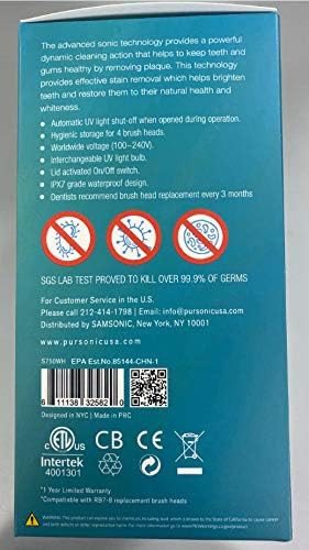 White sonic toothbrush with twelve heads — photo 5