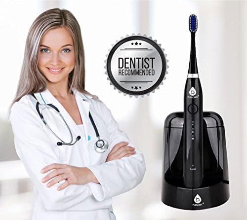 Black sonic toothbrush with UV sanitizer — photo 3