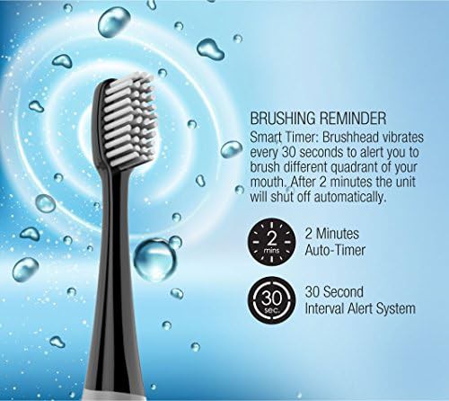 Black sonic toothbrush with UV sanitizer — photo 5