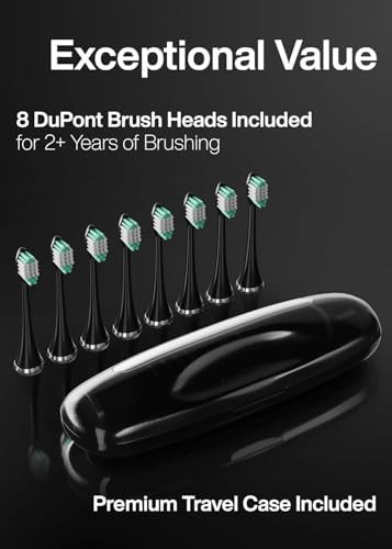 Black whitening toothbrush with travel case — photo 5