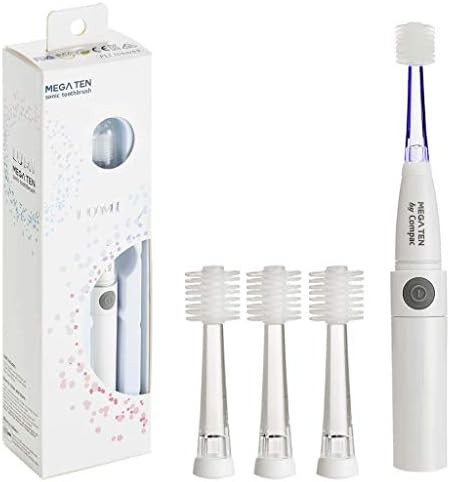 Round head travel brush with LED light