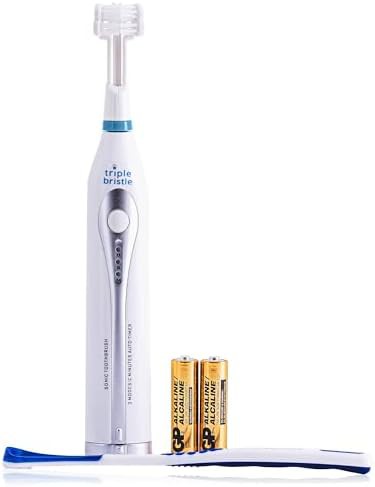 Soft nylon bristle battery powered brush