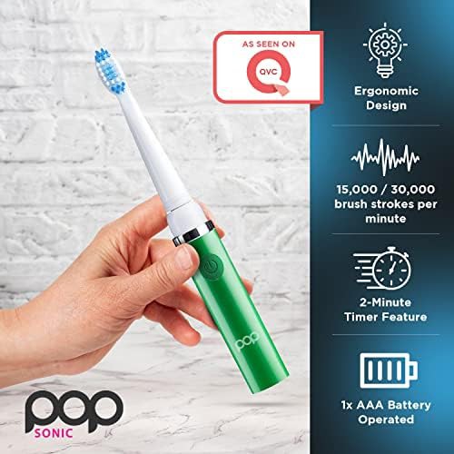 Green portable sonic toothbrush — photo 3