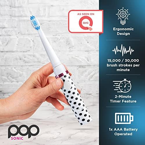 White dots pattern sonic toothbrush — photo 3