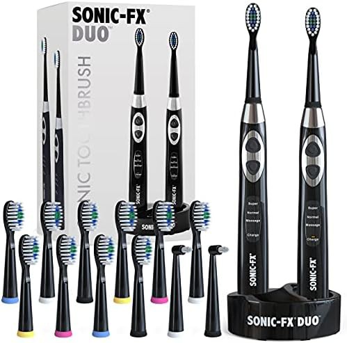 Dual Handle Rechargeable Set with Fourteen Brush Heads