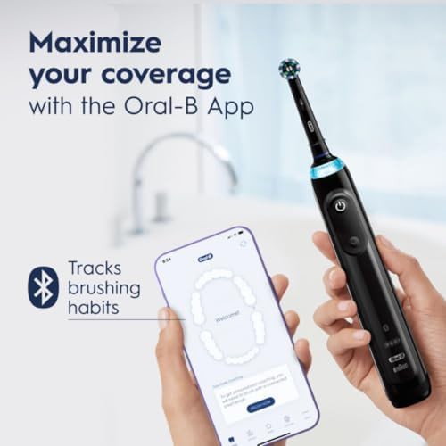 Black pro 5000 bluetooth rechargeable toothbrush — photo 4