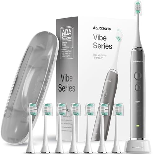 Charcoal metallic whitening toothbrush with travel case