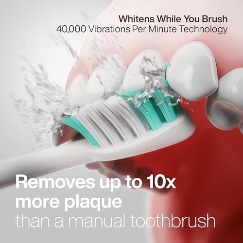Satin rose gold whitening toothbrush with travel case — photo 3