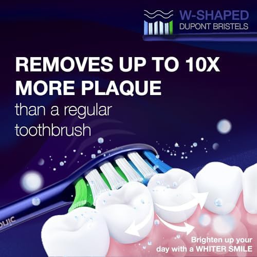 High vibration toothbrush with eight brush heads — photo 5