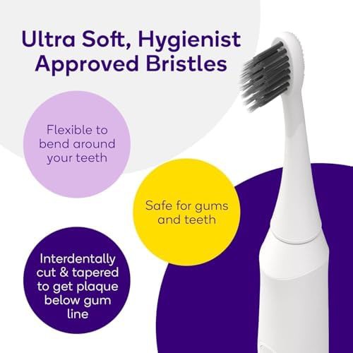 White sonic toothbrush with soft bristles — photo 3