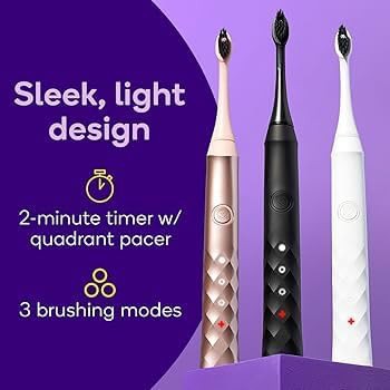 White sonic toothbrush with soft bristles — photo 5