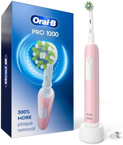 Pink Pro 1000 rechargeable electric toothbrush