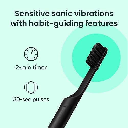 All black smart metal sonic toothbrush — photo 5