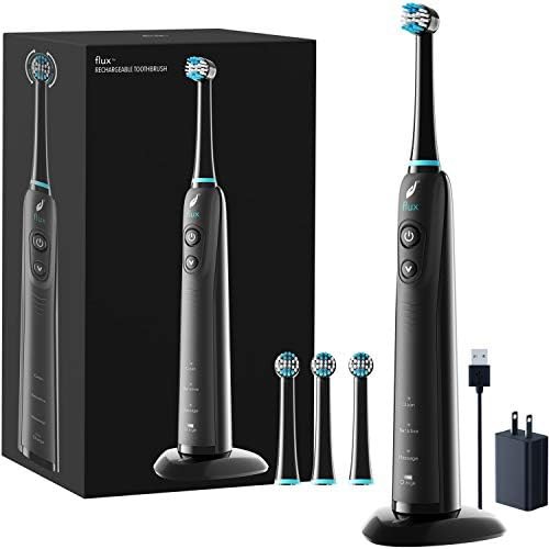 Black oscillating rechargeable brush for sensitive teeth