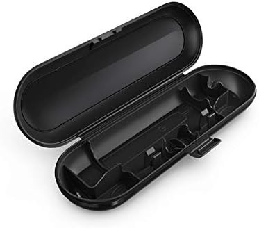 Black rechargeable toothbrush with three heads — photo 3