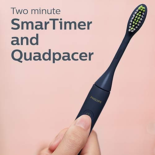 Midnight blue battery powered travel toothbrush — photo 3