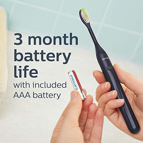 Midnight blue battery powered travel toothbrush — photo 4