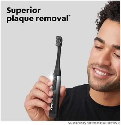 Charcoal battery brush with tongue scraper — photo 3