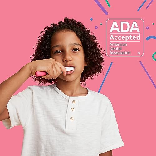 Pink rubber quip sonic kids toothbrush — photo 4