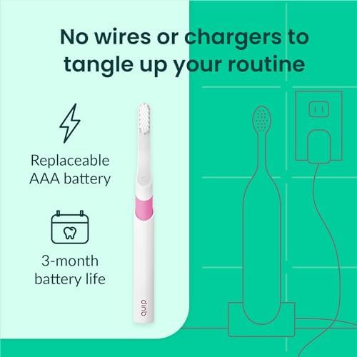 Magenta plastic quip sonic adult toothbrush — photo 4