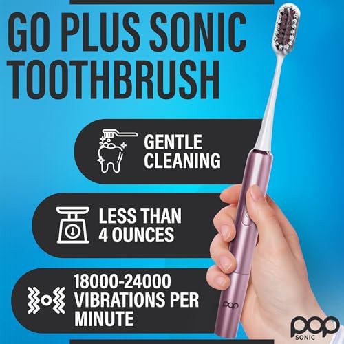 Rosy pink portable sonic toothbrush — photo 3