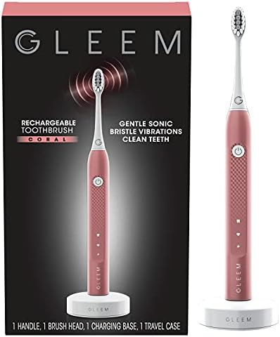 Coral gleem sonic rechargeable electric toothbrush
