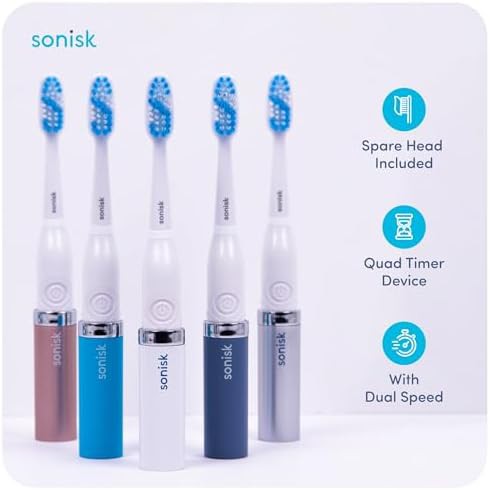 Sonisk Pulse dusty pink battery-powered sonic toothbrush — photo 4