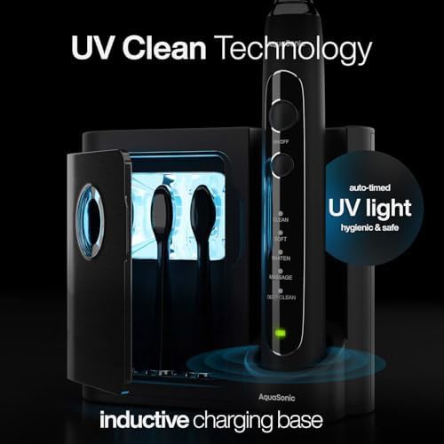 Black pro toothbrush with UV sanitizing base — photo 3