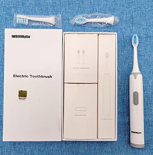 White sonic toothbrush with USB charging — photo 4