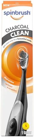 Charcoal infused battery powered brush