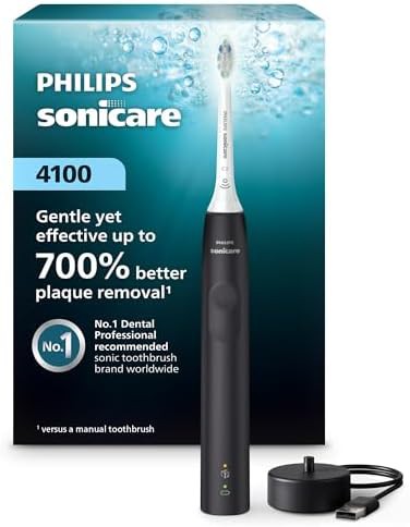 Black 4100 series whitening sonic toothbrush