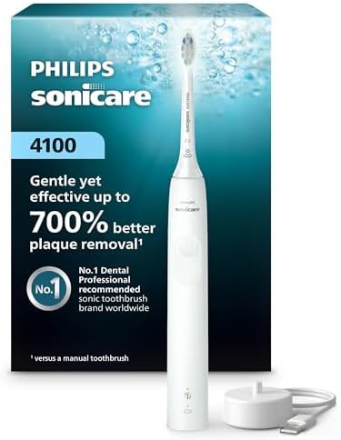 White 4100 series rechargeable sonic toothbrush