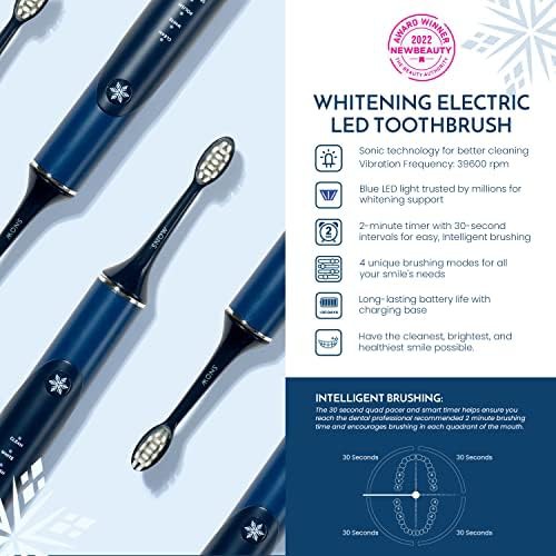 Blue sonic toothbrush with four brushing modes — photo 4