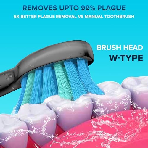 Grey sonic brush with smart timer — photo 3