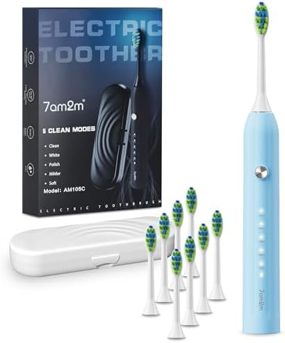 Sonic toothbrush with travel case in black
