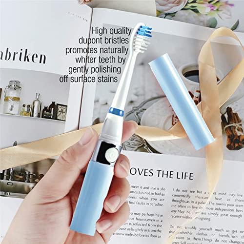 Blue portable battery powered sonic toothbrush — photo 4