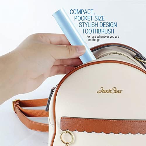 Blue portable battery powered sonic toothbrush — photo 5