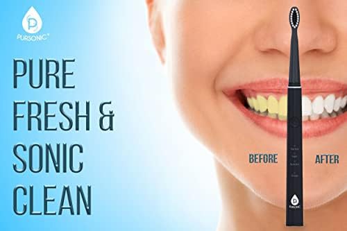 Black whitening sonic toothbrush with USB charging — photo 5