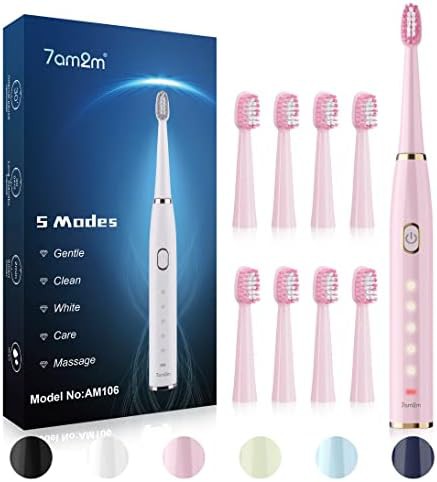 Rechargeable sonic toothbrush for sensitive teeth