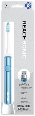 Sonic USB toothbrush with soft bristles