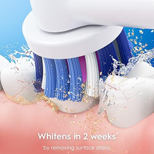 White rotating power brush for sensitive teeth — photo 3