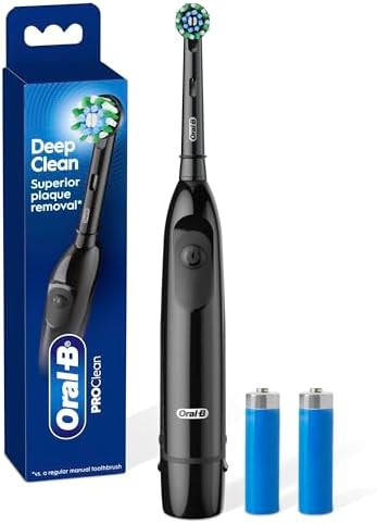 Black pro 100 battery powered toothbrush