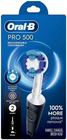 Black pro 500 rechargeable electric toothbrush — photo 3