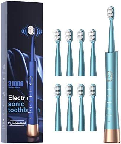 Green rechargeable sonic toothbrush for gums