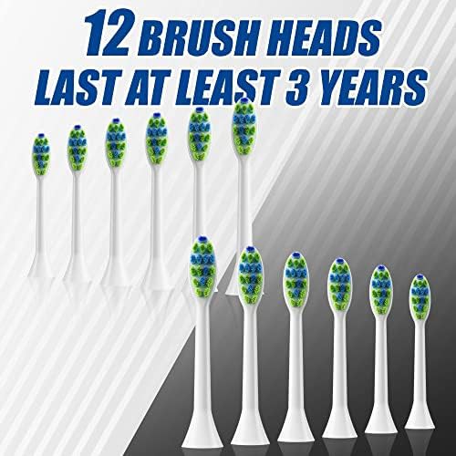 Dual pack sonic toothbrushes with twelve heads — photo 4