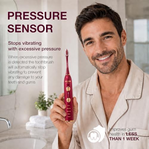 Wireless charging toothbrush with pressure sensor — photo 3