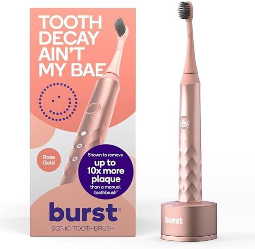 Rose gold sonic toothbrush for adults